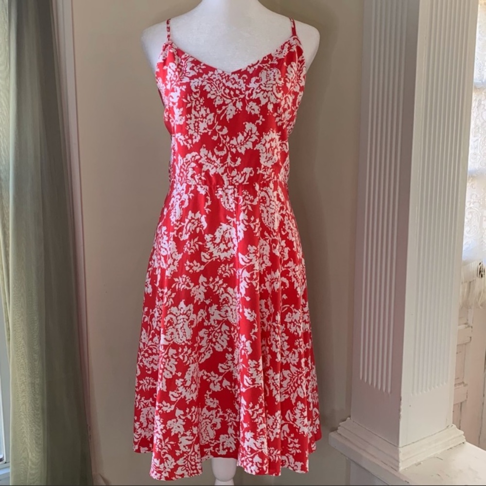 Gap fit and flare floral cami sundress